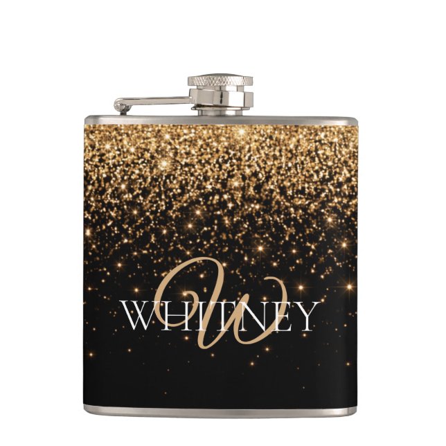 Guldglitter Glänsande Elegant Lyxig Textur Fickplunta (Framsidan)