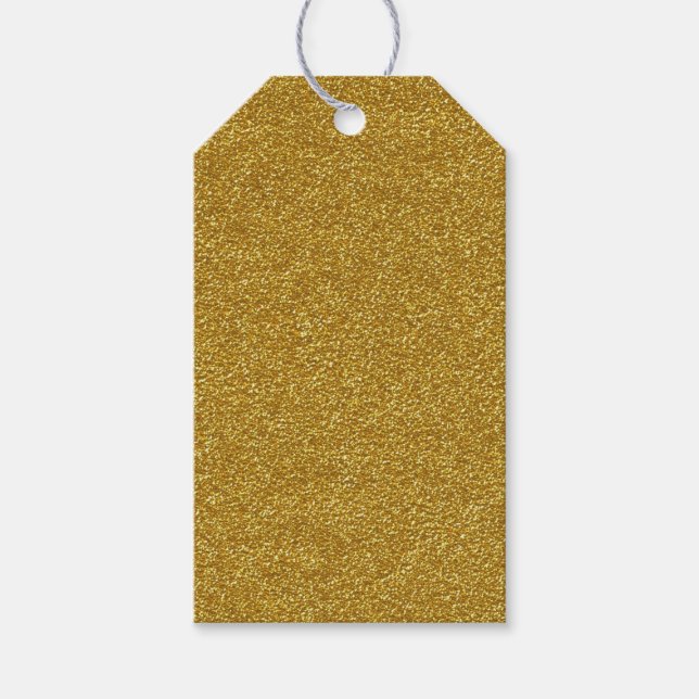 Guldglitter Presentetikett (Framsidan)