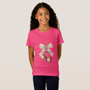 Guldglitter Röda Körsbär T Shirt
