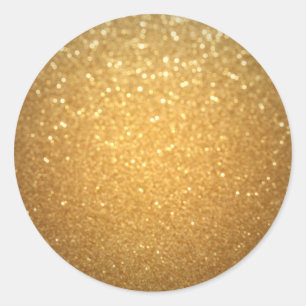 Guldglitter ser elegant tom oval dekal runt klistermärke