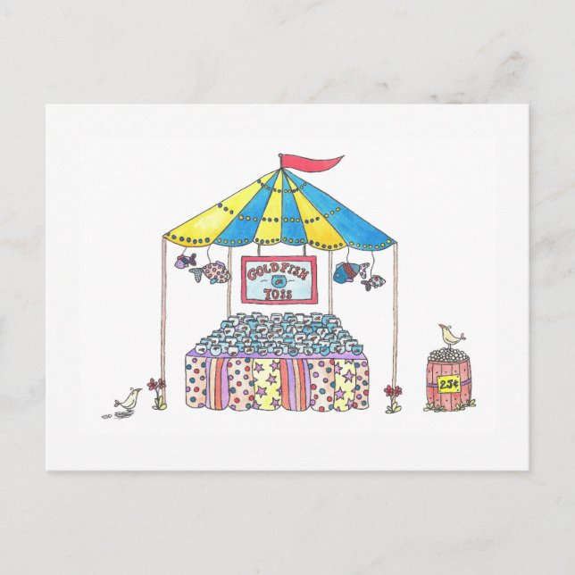 Guldgok kast vykort (Framsida)