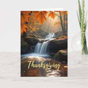 Guldgräddkort för Thanksgiving Kort
