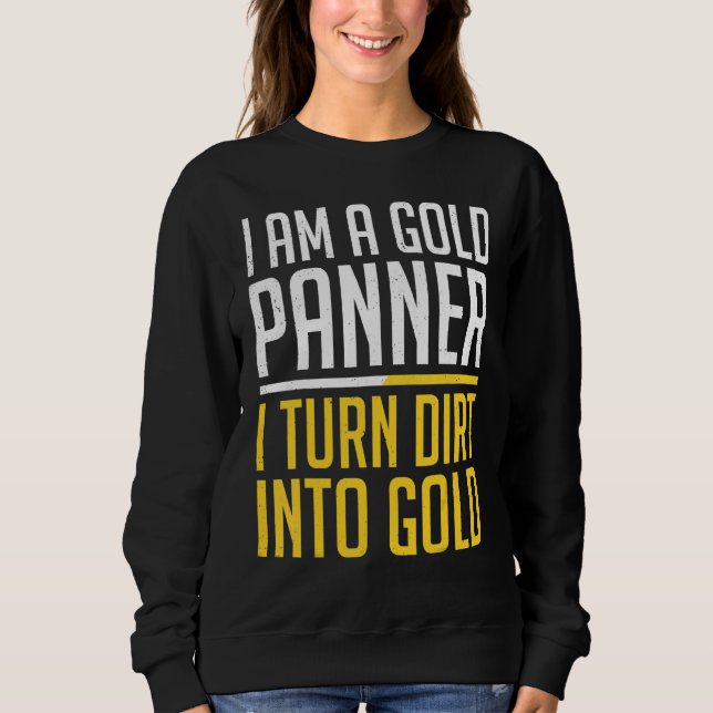 Guldgrävare Guldgrävning Grävning Prospektering Sk T Shirt (Framsida)