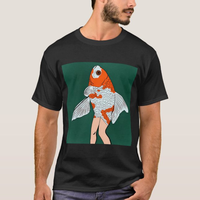 Guldgubbe Havfrue T Shirt (Framsida)