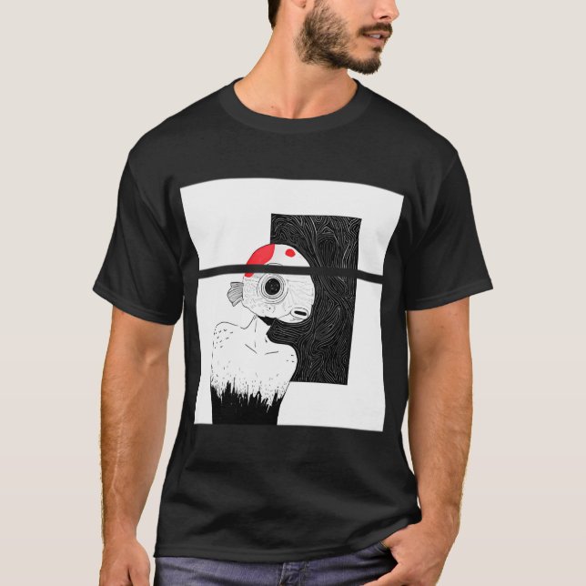 guldgubbe - skräckestetik t shirt (Framsida)