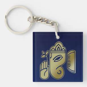 Guldgudinnan Ganesha - Akrylnyckelring