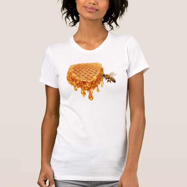 Guldgul bikaka med honungsbi t shirt (Framsida)