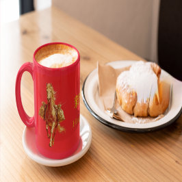 Guldhäst Kinesiskt Nyår 2026 Kaffe Mugg