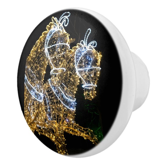 Guldhästar galloping knopp (Höger)