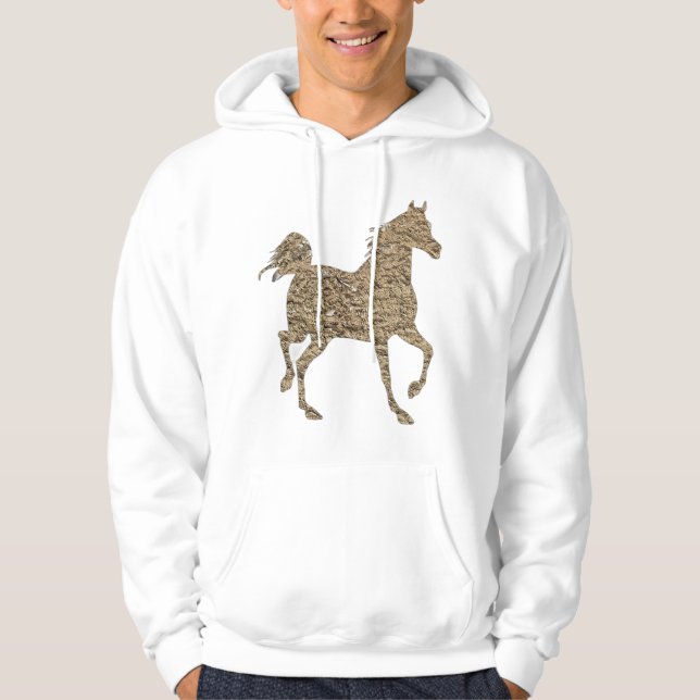 Guldhästhuvtröja Hoodie (Framsida)