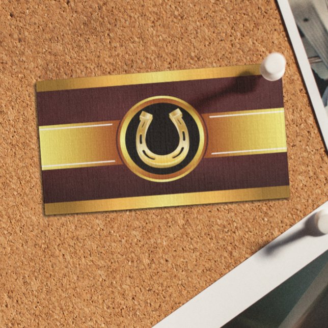 Guldhästsko Hästvård Visitkort (Skapare uppladdad)