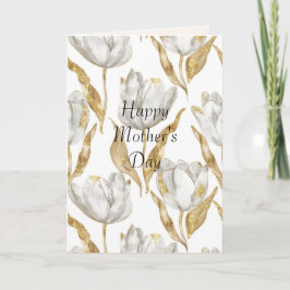 Guldhjärtballong Mamma (mors dag) Tulpaner Kort