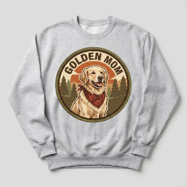 Guldiga Mamma Crewneck Golden Retriever Hundmamma T Shirt
