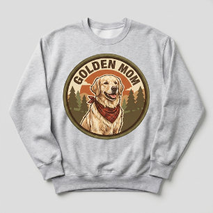 Guldiga Mamma Crewneck Golden Retriever Hundmamma T Shirt