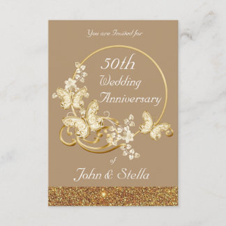 Guldjubileumsinbjudan Inbjudningar