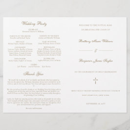 Guldkatolsk bröllopsmässa Ceremoni Program