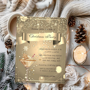 Guldkonfetti, Gingerbread Drink Company jul Inbjudningar