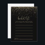 Guldkonfetti Script Bucket List-kort Vykort<br><div class="desc">Dessa guldconfetti script bucket list-kort är den perfekta aktiviteten för en rustik bröllopsfest eller brudshow. Den enkla och eleganta designen har gnistrande guldconfetti i kombination med en stilren script-typografi.</div>