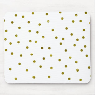 Guldkonfettipunkter Falsk folie Modern chic Enkel Musmatta