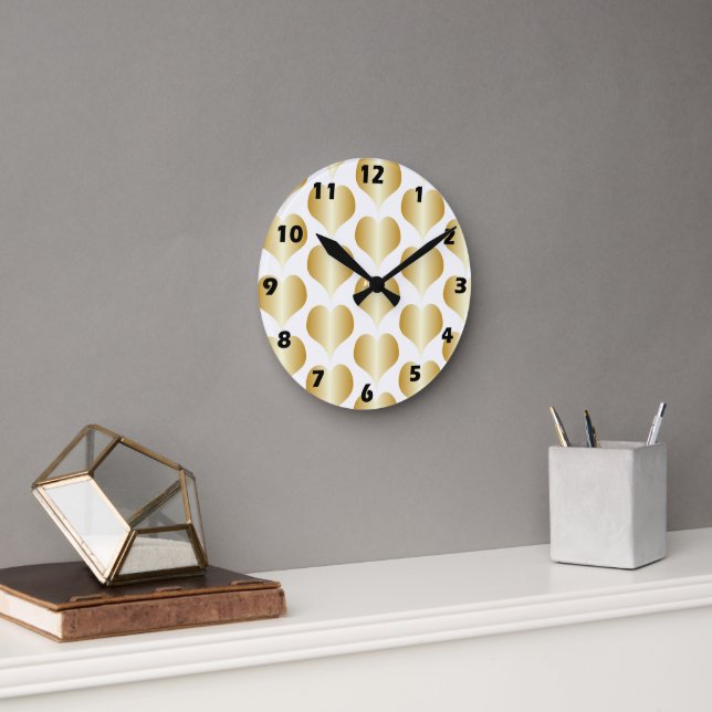 Guldkonst Design Rund Klocka (Kontor)