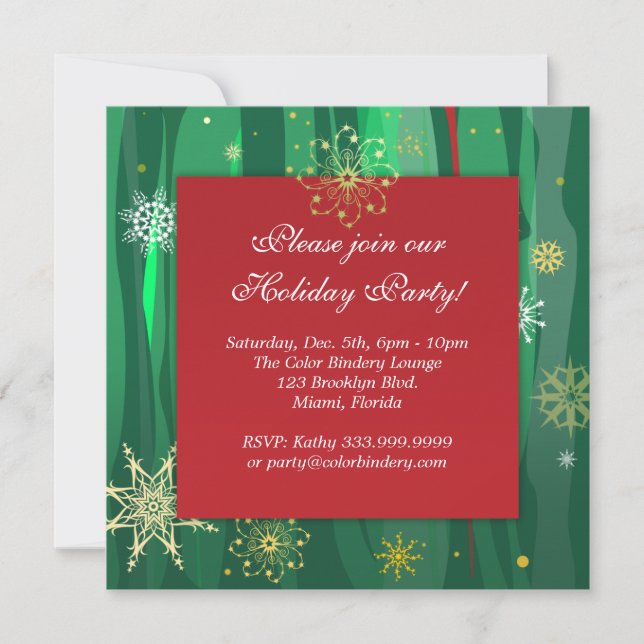 Guldkorn 13,3 cm x 13,3 cm inbjudan (Framsida)