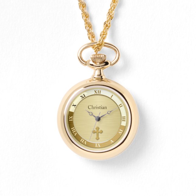 Guldkors  armbandsur (Framsida)