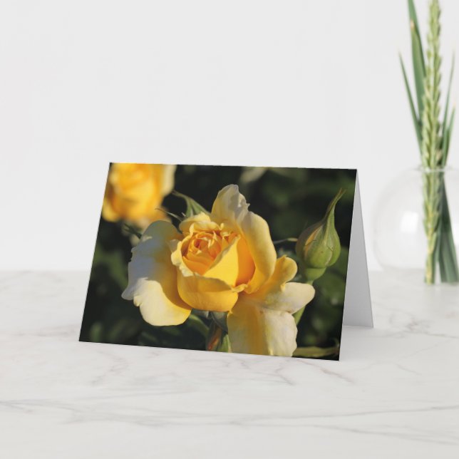 Guldkort Rose Card Kort (Framsida)