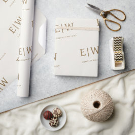 Guldkräm Märkt Företag Förpackning Presentpapper