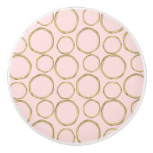 Guldkretsar & Röslig Rosa Modern Trendig Mod