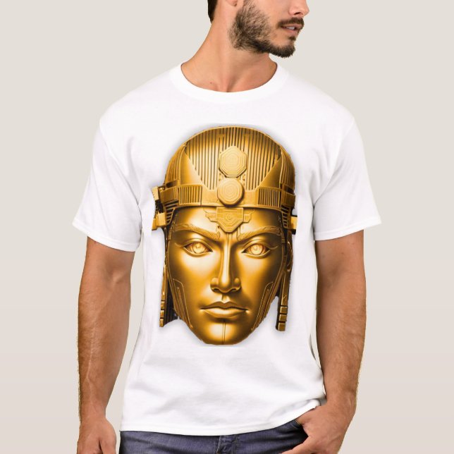 Guldkrigargul T-shirt Vit (Framsida)