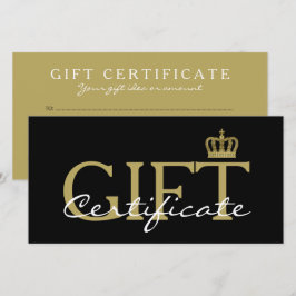Guldkrona - lyx kunglig 1-certifikat
