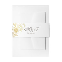 Guldkronblad Bröllopsinbjudan Magrem