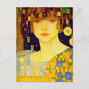 Guldladyn inom ART NOUVEAU Vykort