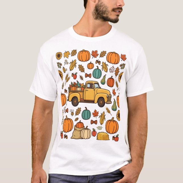 Guldlagermonogramcirkulär ram t shirt (Framsida)