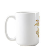 Guldlinje Blommig Kaffemug