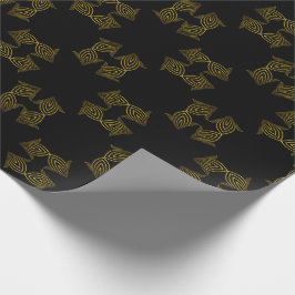 guldlinjeblad presentpapper