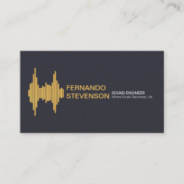 Guldljud vinkar den kända inställningen för visitkort