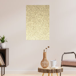 Guldljus mjuk glitter gnistrar poster