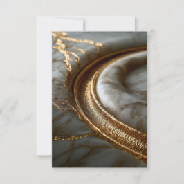 Guldmarmor Bröllop RSVP-kort OSA Kort