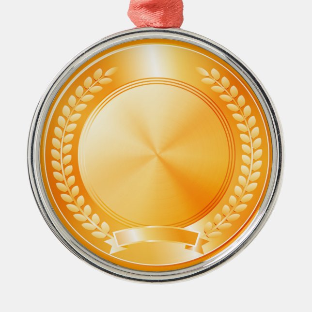 Guldmedalj av heder julgransprydnad metall (Framsidan)