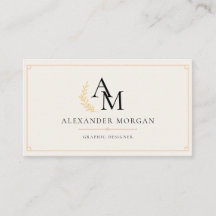 Guldmonogram Minimalistisk Modern Professionell Af