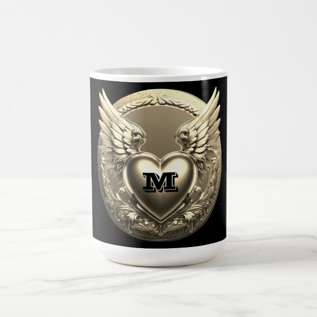 Guldmonogrammall  kaffemugg (Center)