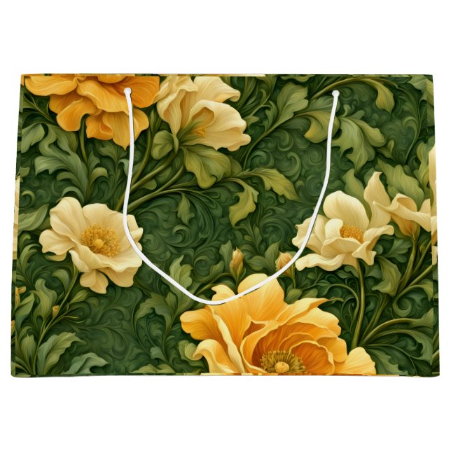 Guldmönstrad blomstertapet (Framsidan)