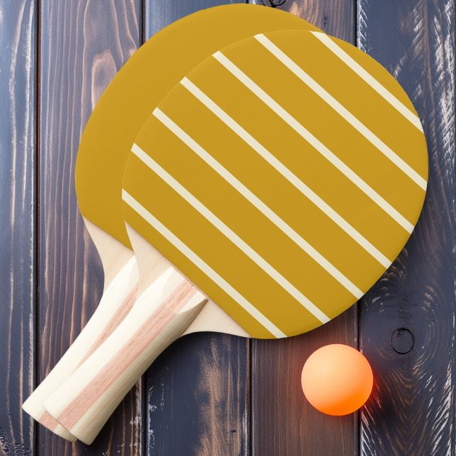 Guldockra randig och enfärgad pingisracket (Skapare uppladdad)