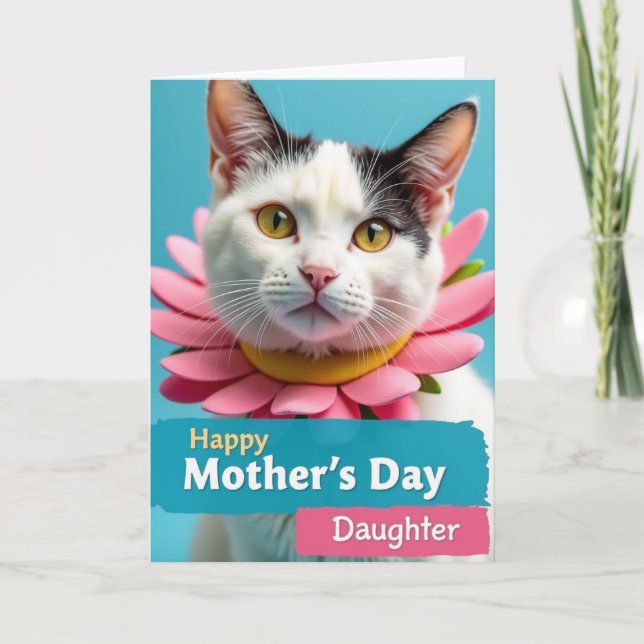Guldögda morsdags kattkort kort (Framsida)