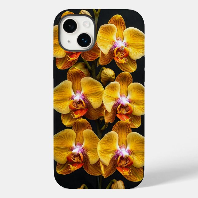 ✨ Guldorkidé blommar elegans 💛 Exotisk blomsterpr (Baksida)
