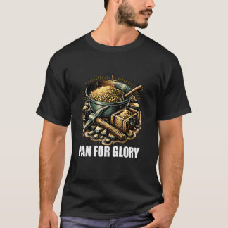 Guldpaning Bäck Gruvarbetare Panna För Ära Skatt T Shirt