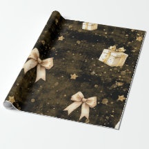 Guldpappersglitter glitterstjärnor presentpapper