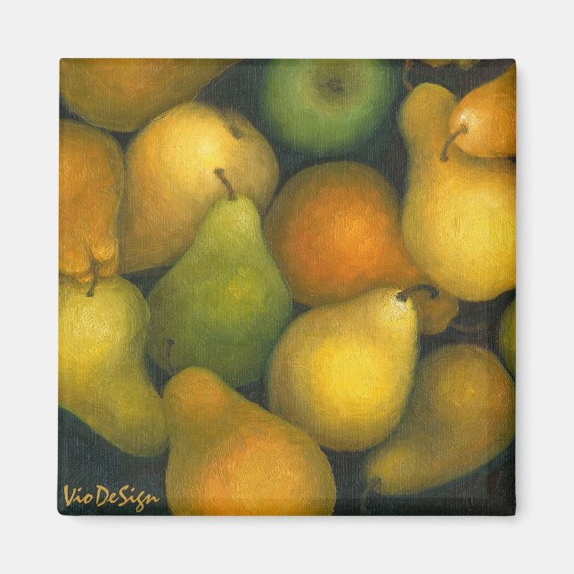 guldpäron magnet (Framsidan)