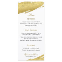 Guldpenseldrag elegant modern bröllop